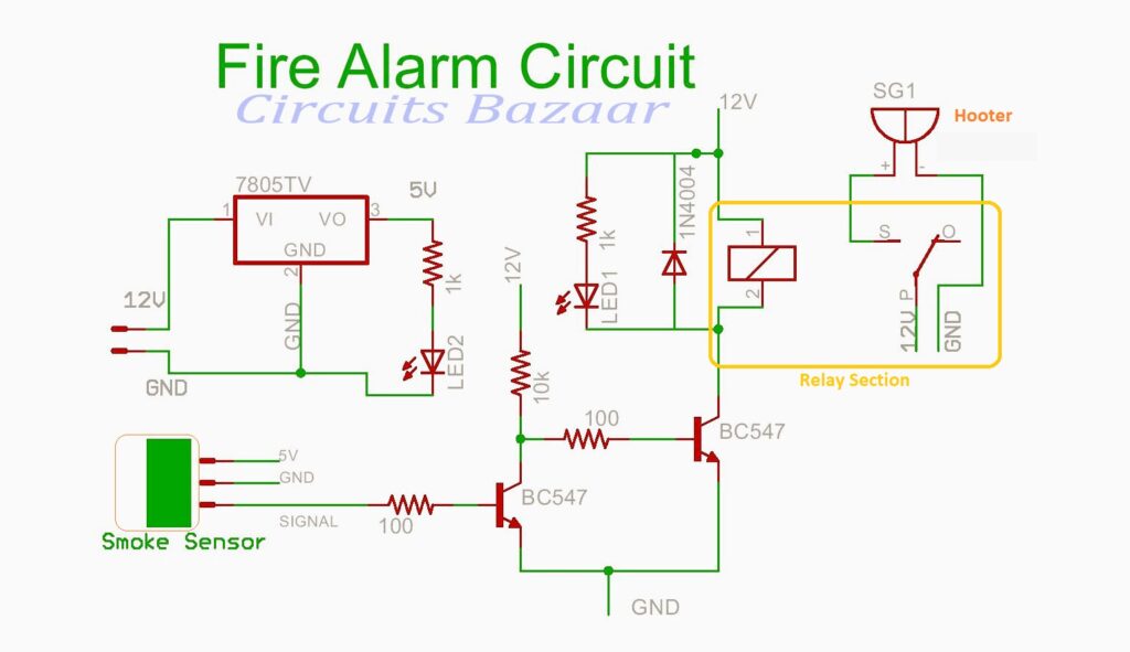 How to make Fire / Smoke Alarm for your Home - Circuits Bazaar