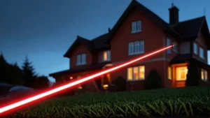 laser light based security system