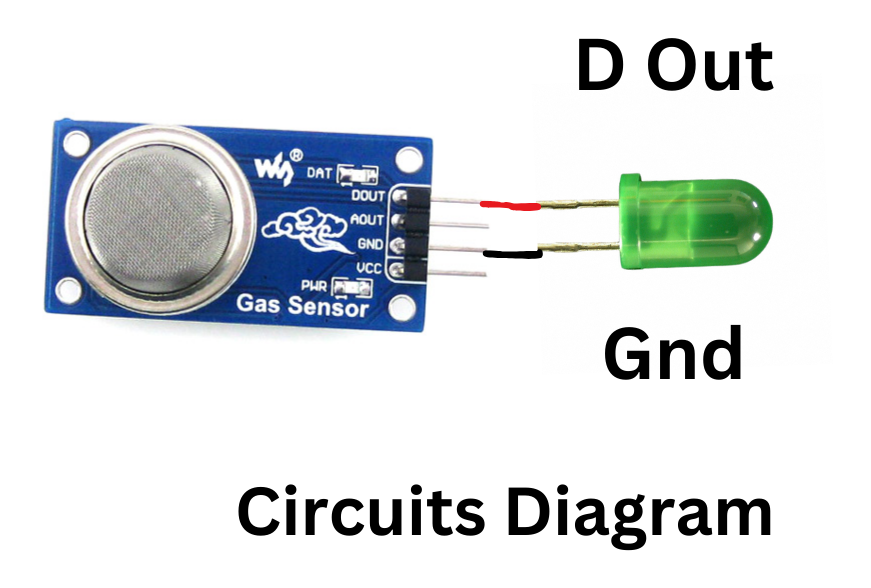 LED glow MQ2 Gas Sensor
