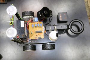 Wireless Landmine & Metal Detector Robotic Vehicle Project with Surveillance Camera