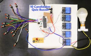 10 Candidates Quiz Buzzer System
