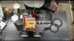 Engineering innovation project robot for detecting landmines and buried metals using wireless tech.