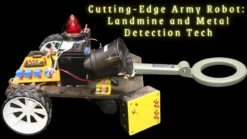 Metal and landmine detecting robot for army surveillance using Arduino and sensor-based technology