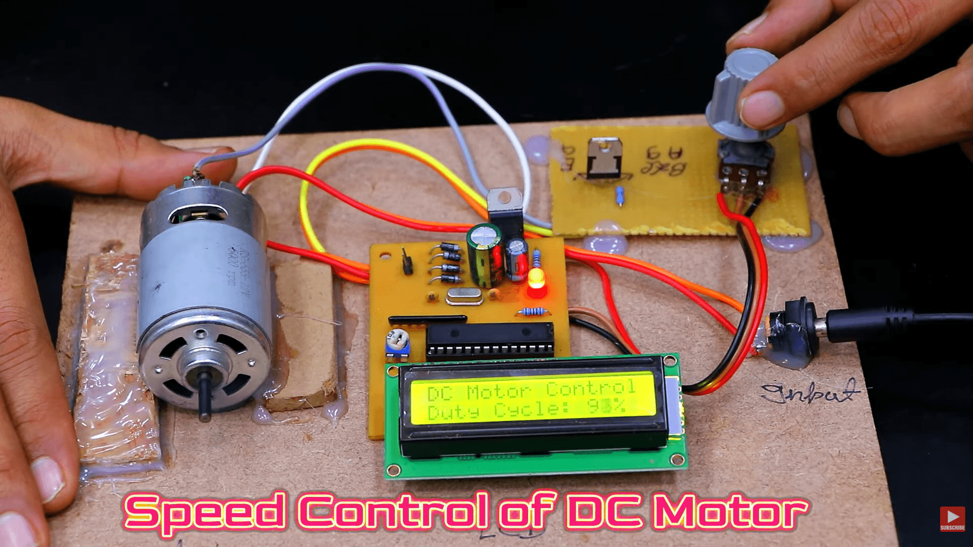 DC Motor Speed Control using Arduino PWM and TIP122 Transistor with LCD Display - Image 2