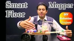 Automatic Wireless Controlled Smart Floor Cleaning Robot Front View