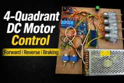 dc motor forward reverse braking control system