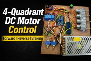 dc motor forward reverse braking control system