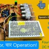 four quadrant speed control of dc motor project hardware setup