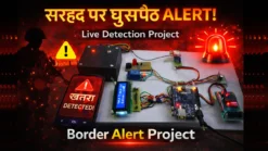 Arduino GSM security project hardware layout