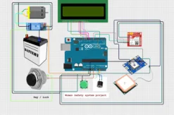 Arduino Vehicle Anti Theft Project Engineering Project Circuit Diagram